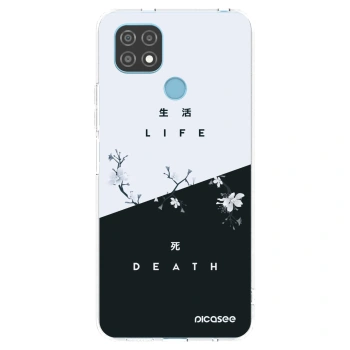 Picasee átlátszó szilikon tok az alábbi mobiltelefonokra Realme C21 - Life - Death
