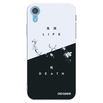 Picasee átlátszó szilikon tok az alábbi mobiltelefonokra Apple iPhone XR - Life - Death