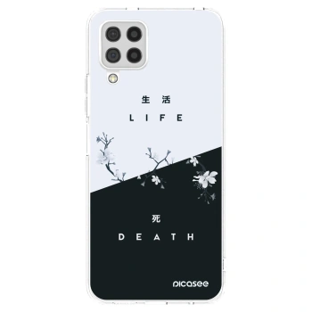 Picasee átlátszó szilikon tok az alábbi mobiltelefonokra Samsung Galaxy A22 A225F 4G - Life - Death