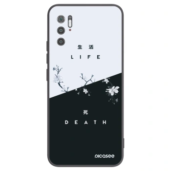 Picasee fekete szilikon tok az alábbi mobiltelefonokra Xiaomi Poco M3 Pro 5G - Life - Death