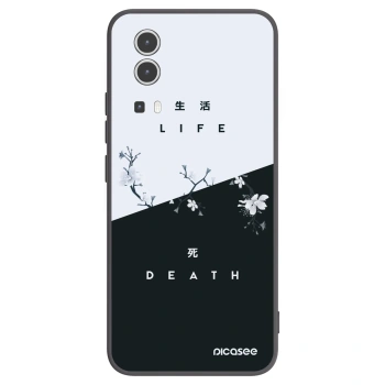 Picasee fekete szilikon tok az alábbi mobiltelefonokra Vivo Y72 5G - Life - Death