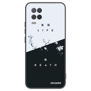 Picasee fekete szilikon tok az alábbi mobiltelefonokra Realme 8 5G - Life - Death