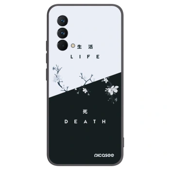 Picasee fekete szilikon tok az alábbi mobiltelefonokra Realme GT Master Edition 5G - Life - Death