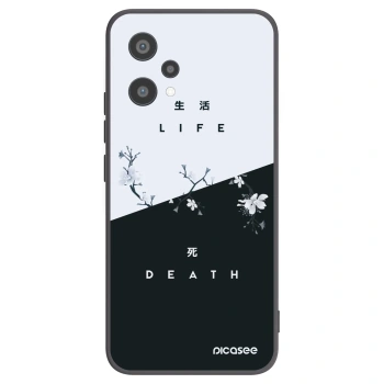 Picasee fekete szilikon tok az alábbi mobiltelefonokra Realme 9 Pro 5G - Life - Death
