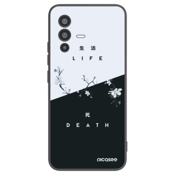 Picasee fekete szilikon tok az alábbi mobiltelefonokra Vivo V23 5G - Life - Death