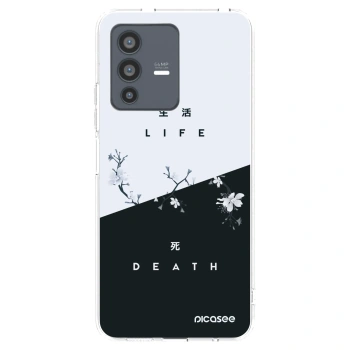 Picasee átlátszó szilikon tok az alábbi mobiltelefonokra Vivo V23 5G - Life - Death