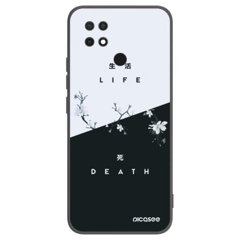 Picasee fekete szilikon tok az alábbi mobiltelefonokra Xiaomi Redmi 10C - Life - Death