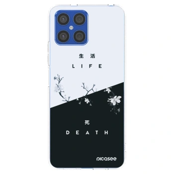 Picasee átlátszó szilikon tok az alábbi mobiltelefonokra Honor X8 4G - Life - Death