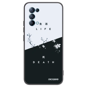 Picasee fekete szilikon tok az alábbi mobiltelefonokra OPPO Reno 5 5G - Life - Death