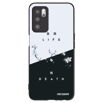 Picasee fekete szilikon tok az alábbi mobiltelefonokra OPPO A16s - Life - Death