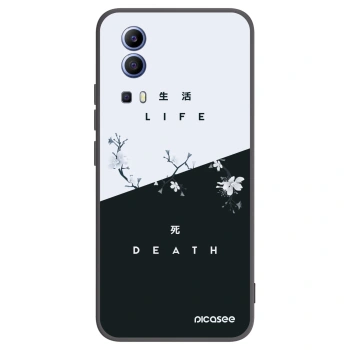 Picasee fekete szilikon tok az alábbi mobiltelefonokra Vivo Y52 5G - Life - Death