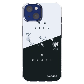 Picasee átlátszó szilikon tok az alábbi mobiltelefonokra Apple iPhone 14 - Life - Death