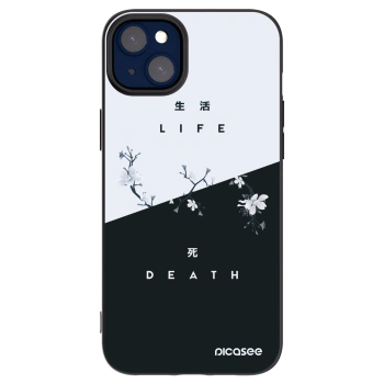 Picasee fekete szilikon tok az alábbi mobiltelefonokra Apple iPhone 14 Plus - Life - Death