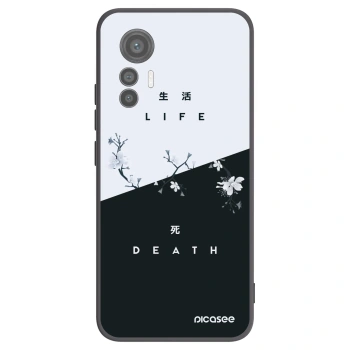 Picasee fekete szilikon tok az alábbi mobiltelefonokra Xiaomi 12 Lite - Life - Death