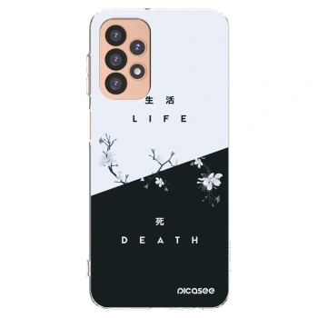 Picasee átlátszó szilikon tok az alábbi mobiltelefonokra Samsung Galaxy A23 A236B 5G - Life - Death