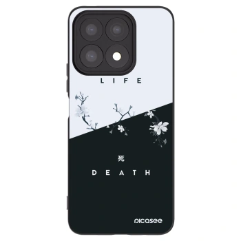 Picasee fekete szilikon tok az alábbi mobiltelefonokra Honor X8a - Life - Death