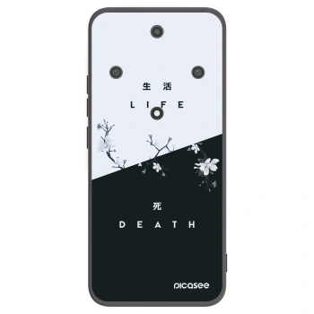 Picasee fekete szilikon tok az alábbi mobiltelefonokra Honor Magic5 Lite 5G - Life - Death