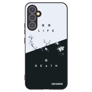 Picasee fekete szilikon tok az alábbi mobiltelefonokra Samsung Galaxy A34 5G A346B - Life - Death