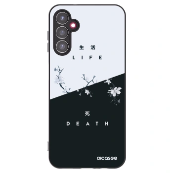 Picasee fekete szilikon tok az alábbi mobiltelefonokra Samsung Galaxy A14 4G A145R - Life - Death