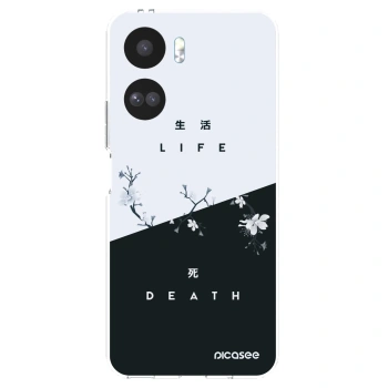 Picasee átlátszó szilikon tok az alábbi mobiltelefonokra Honor 90 Lite 5G - Life - Death
