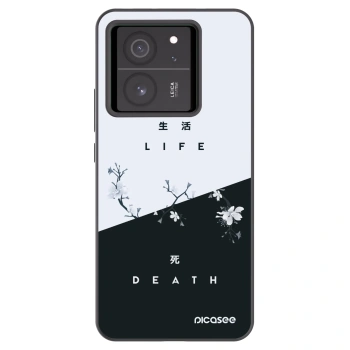 Picasee fekete szilikon tok az alábbi mobiltelefonokra Xiaomi 13T Pro - Life - Death