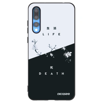 Picasee fekete szilikon tok az alábbi mobiltelefonokra Huawei P20 Pro - Life - Death