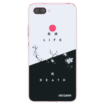 Picasee átlátszó szilikon tok az alábbi mobiltelefonokra Xiaomi Mi 8 Lite - Life - Death
