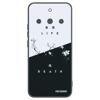 Picasee fekete szilikon tok az alábbi mobiltelefonokra Realme 11 Pro+ - Life - Death