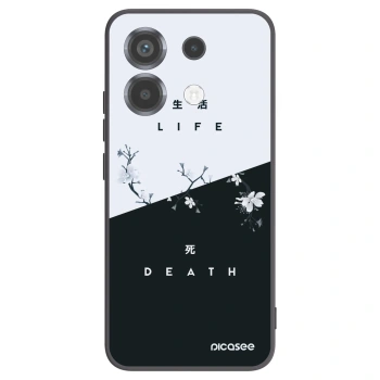 Picasee fekete szilikon tok az alábbi mobiltelefonokra Xiaomi Poco X6 - Life - Death
