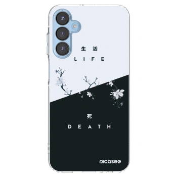 Picasee átlátszó szilikon tok az alábbi mobiltelefonokra Samsung Galaxy A15 A156B 5G - Life - Death