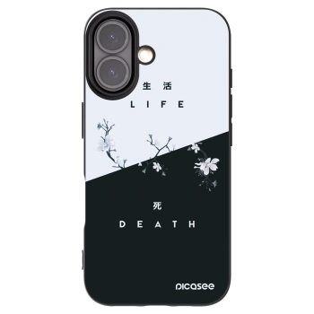 Picasee fekete szilikon tok az alábbi mobiltelefonokra Apple iPhone 16 - Life - Death
