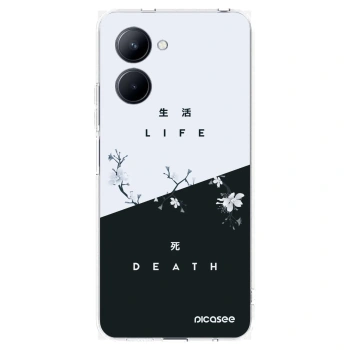 Picasee átlátszó szilikon tok az alábbi mobiltelefonokra Realme C33 (2023) - Life - Death