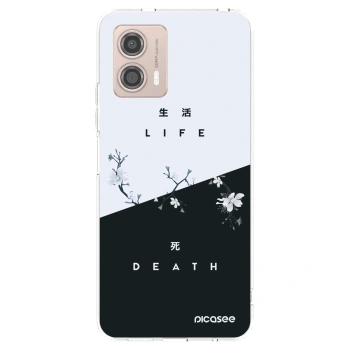 Picasee átlátszó szilikon tok az alábbi mobiltelefonokra Motorola Moto G53 5G - Life - Death