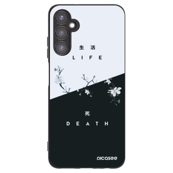 Picasee fekete szilikon tok az alábbi mobiltelefonokra Samsung Galaxy A05s A057G - Life - Death