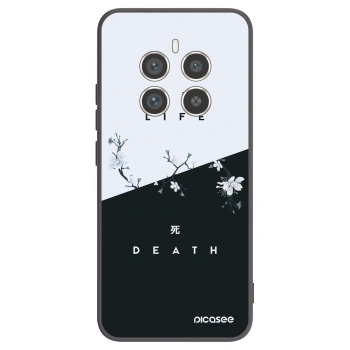 Picasee fekete szilikon tok az alábbi mobiltelefonokra Realme 12 Pro 5G - Life - Death