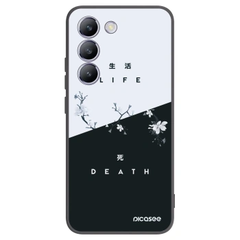 Picasee fekete szilikon tok az alábbi mobiltelefonokra Vivo V40 SE 5G - Life - Death