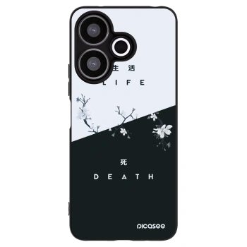 Picasee fekete szilikon tok az alábbi mobiltelefonokra Xiaomi Redmi 13 4G - Life - Death