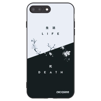 Picasee fekete szilikon tok az alábbi mobiltelefonokra Apple iPhone 8 Plus - Life - Death