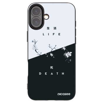 Picasee fekete szilikon tok az alábbi mobiltelefonokra Apple iPhone 16 Plus - Life - Death