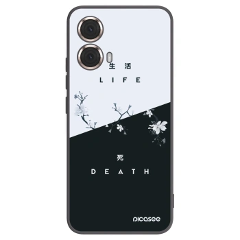 Picasee fekete szilikon tok az alábbi mobiltelefonokra Motorola Moto G85 - Life - Death