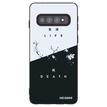 Picasee fekete szilikon tok az alábbi mobiltelefonokra Samsung Galaxy S10 G973 - Life - Death
