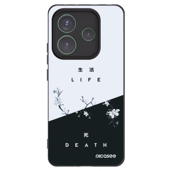 Picasee fekete szilikon tok az alábbi mobiltelefonokra Xiaomi Redmi Note 14 5G - Life - Death