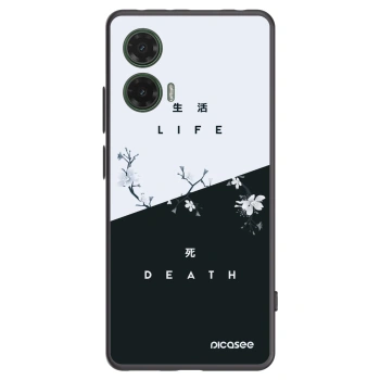 Picasee fekete szilikon tok az alábbi mobiltelefonokra Motorola Moto G35 5G - Life - Death