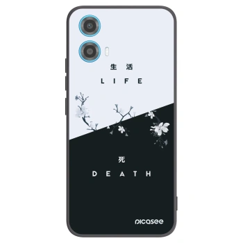 Picasee fekete szilikon tok az alábbi mobiltelefonokra Motorola Moto G34 5G - Life - Death