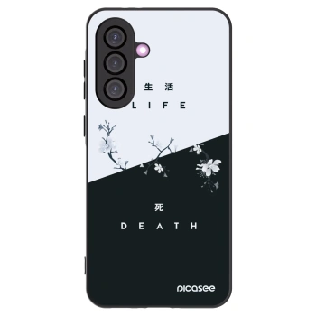 Picasee fekete szilikon tok az alábbi mobiltelefonokra Samsung Galaxy A56 5G A566B - Life - Death