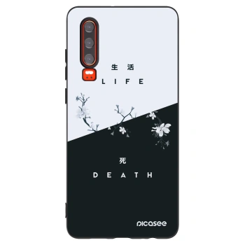 Picasee fekete szilikon tok az alábbi mobiltelefonokra Huawei P30 - Life - Death