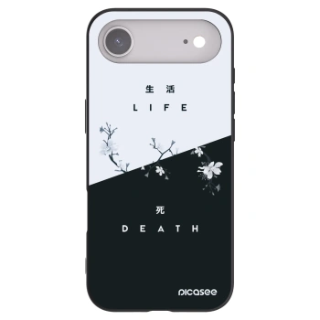Picasee fekete szilikon tok az alábbi mobiltelefonokra Apple iPhone Air - Life - Death