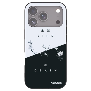 Picasee fekete szilikon tok az alábbi mobiltelefonokra Apple iPhone 17 Pro - Life - Death