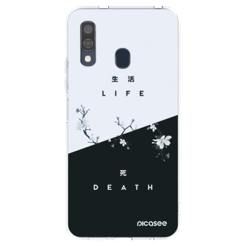 Picasee átlátszó szilikon tok az alábbi mobiltelefonokra Samsung Galaxy A40 A405F - Life - Death