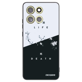 Picasee fekete szilikon tok az alábbi mobiltelefonokra Motorola Moto G86 5G - Life - Death